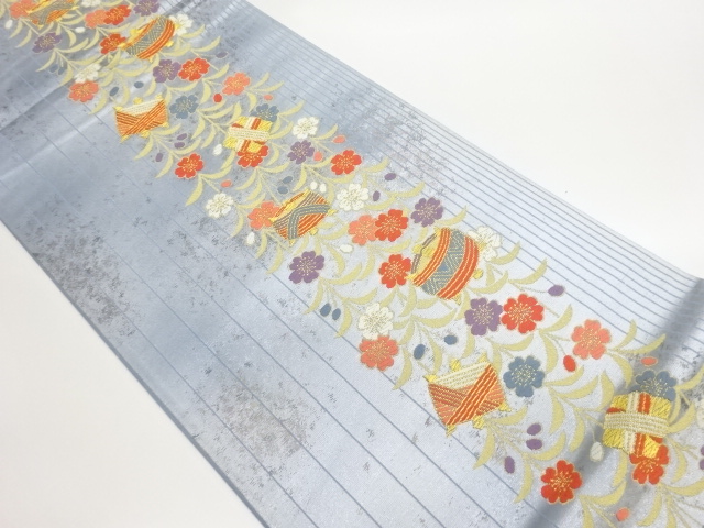 JAPANESE FUKURO OBI / WOVEN WEEPING SAKURA